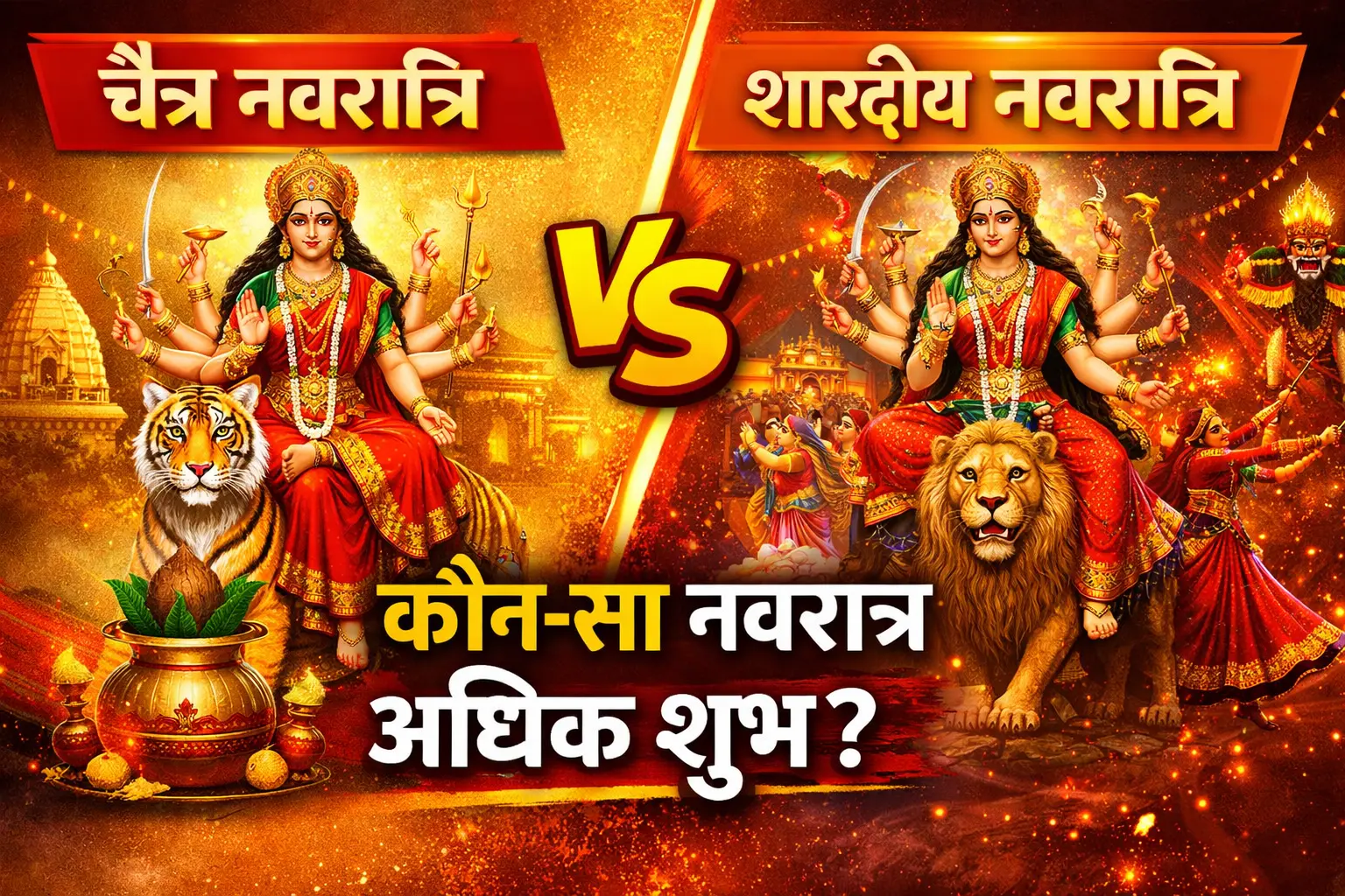 चैत्र नवरात्रि और शारदीय नवरात्रि में अंतर